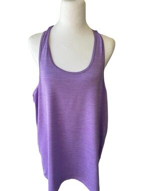 Women's Purple Scoop Neck Tank Top